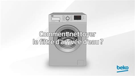 Filtre d'arrivée d'eau d'un lave-linge