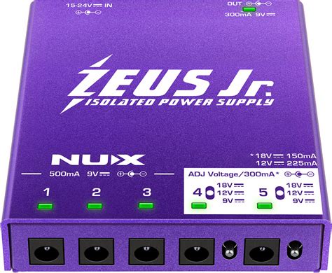 Photo du Nux Zeus Junior avec tous les câbles et accessoires inclus