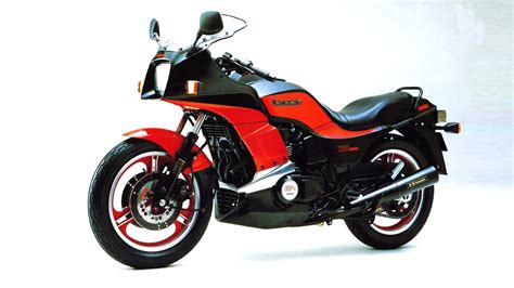 Photo d'un Kawasaki 750 Turbo GPz en action