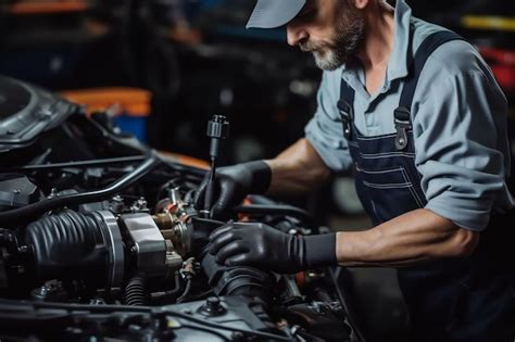 Un mécanicien travaillant sur une Royal Enfield dans un atelier, illustrant l'entretien.