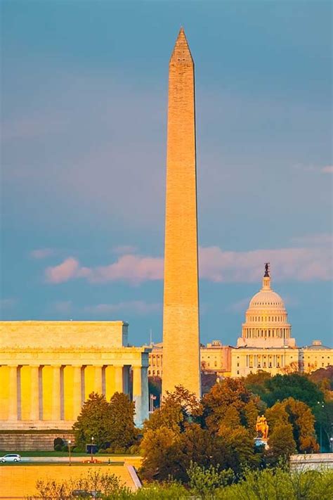 Carte des principaux monuments de Washington D.C. accessibles en Segway