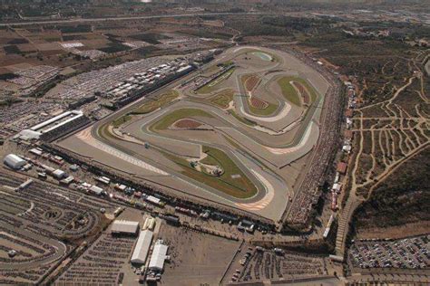 Vue aérienne du circuit Ricardo Tormo de Valence