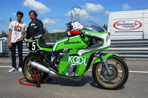 Frédéric Fourgeaud, jeune pilote de moto dans les années 1970.