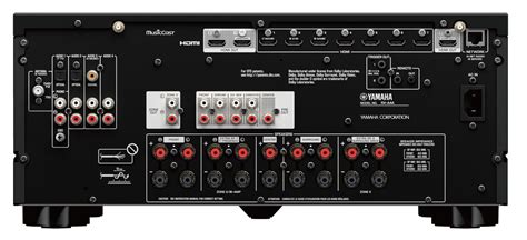 Schéma de l'architecture interne du Yamaha Aventage RX-A4A mettant en avant les composants clés pour le traitement audio et vidéo.