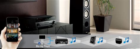 Schéma illustrant le fonctionnement du système multiroom MusicCast de Yamaha.