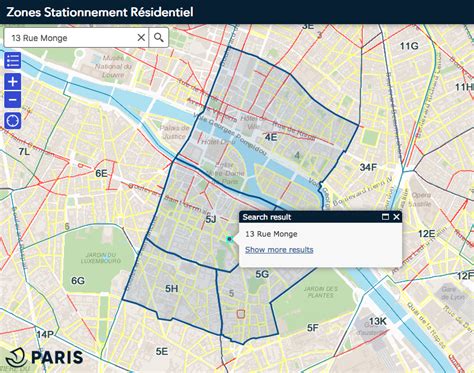 Carte des zones de stationnement sécurisé pour vélos dans le Grand Paris Seine Ouest