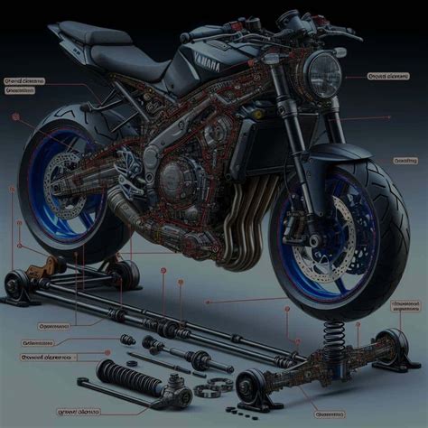 Illustration montrant l'effet d'un changement de longueur d'amortisseurs sur la garde au sol d'une moto
