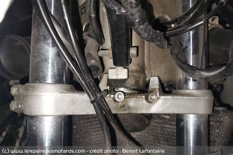 Illustration montrant l'importance d'un montage correct des durites de frein sur une moto