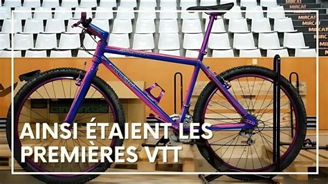 Infographie comparant les spécifications des cadres VTT des années 90 et actuels (angles de direction, diamètres de tube de selle, compatibilité de roues et pneus).