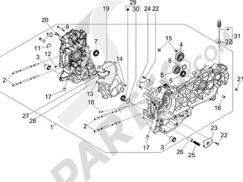 Schéma général du Piaggio X9 125 cm³