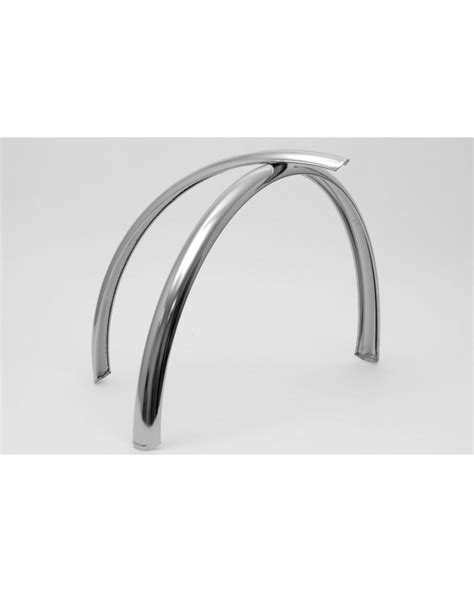 Garde-boue classique en inox poli pour vélo