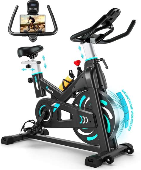 Illustration du système de résistance magnétique d'un vélo d'appartement.