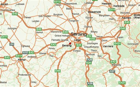 Carte de Seraing, Belgique, indiquant la localisation de la ville près de Liège, lieu de tournage du film.