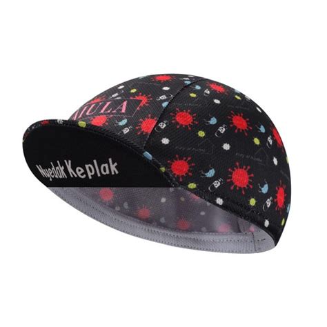 Casquette de cyclisme d'été avec motif à fines rayures