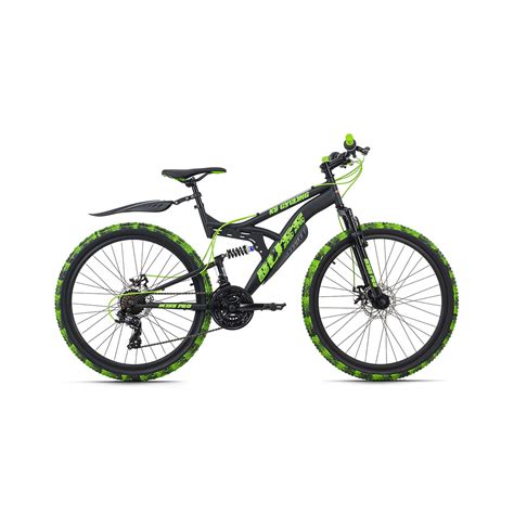 VTT KS Cycling BLISS noir avec accents vert flashy