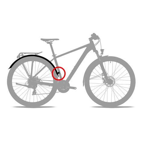 Illustration d'un garde-boue Stronglight Type E monté sur un vélo
