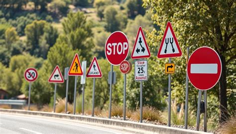 Exemple de signalisation routière en langue catalane en Andorre.