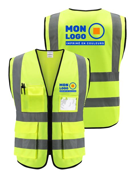 Illustration d'un gilet de cyclisme personnalisé avec le logo d'une entreprise