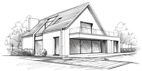 Croquis d'une maison personnalisée avec différentes options de style