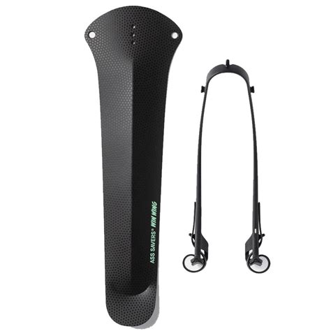 Schéma d'installation du garde-boue Ass Savers Regular Noir sous une selle de vélo