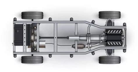 Vue latérale du châssis Yamaha FZ8, mettant en évidence le cadre diamant et le bras oscillant