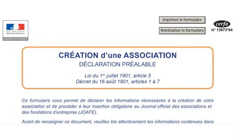 Statut d'inscription de l'association
