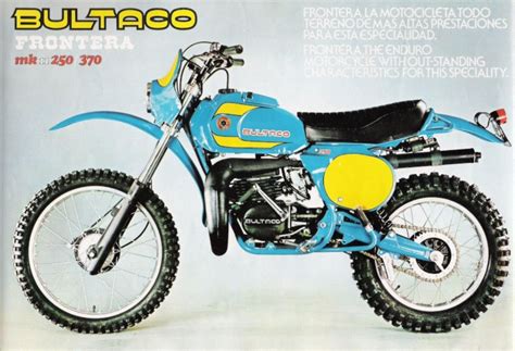 Schéma technique d'une moto Bultaco Frontera