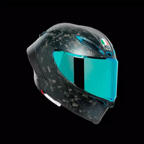 Galerie de casques AGV, mettant en avant différents modèles, couleurs et graphismes, y compris des options blanc et rouge.