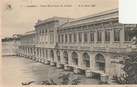 Vue de l'ancienne usine hydroélectrique de Cusset