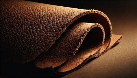 Gros plan sur la texture douce et la qualité du cuir d'une veste Decrum.