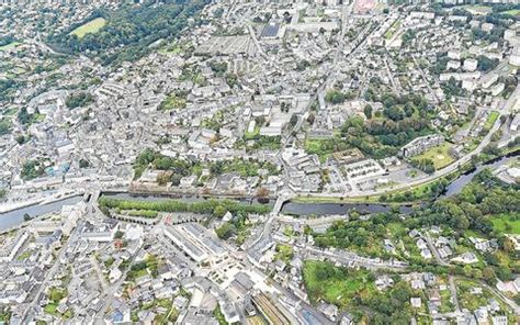 Vue panoramique de Lannion depuis le quartier de Brélévenez