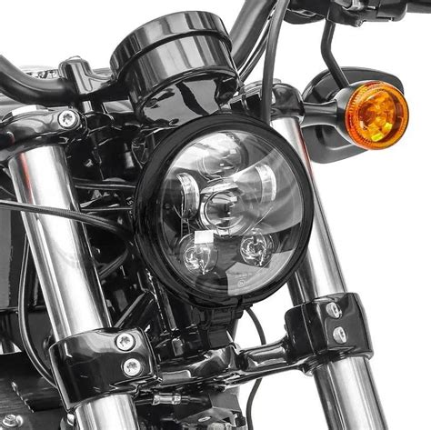 Phare avant de moto de type origine pour Harley-Davidson Sportster, avec un design classique et une finition soignée.