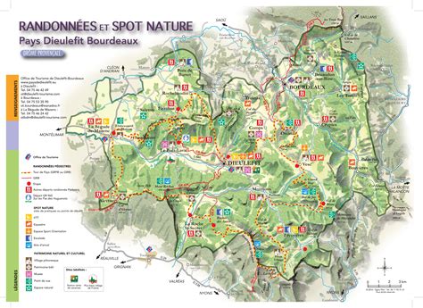 Carte des sentiers de randonnée et de course à pied autour de Cussac