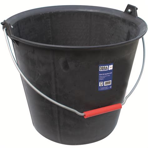 Seau de maçon en plastique souple et résistant