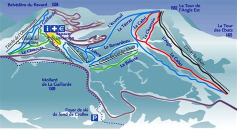 Carte du domaine skiable Savoie Grand Revard