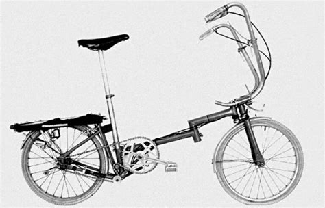 Illustration d'Andrew Ritchie avec un prototype de Brompton