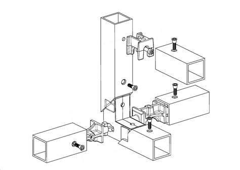 Schéma de conception du trike avec tubes carrés