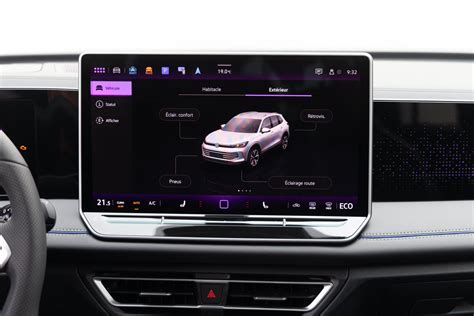 Interface utilisateur du système d'infotainment 