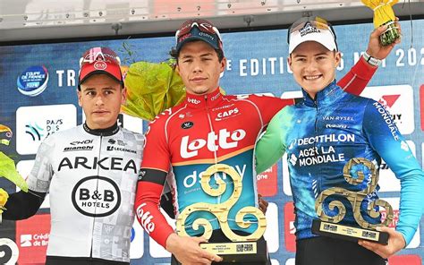 Podium de Paris-Camembert avec Pierre Gautherat, le vainqueur