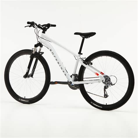 Schéma des composants principaux du VTT Rockrider EXPL 50 (cadre, roues, transmission, suspension)