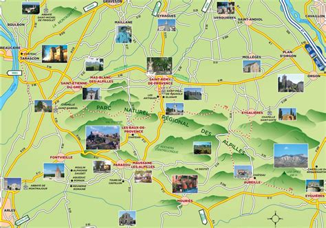 Carte de France indiquant la localisation des Alpilles.