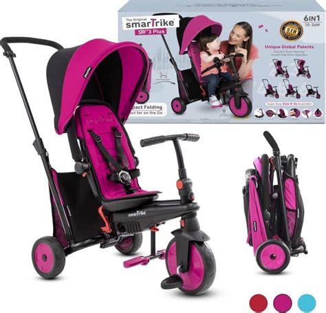 Schéma illustrant les différentes étapes d'évolution du tricycle Smartrike Zip Plus 4 en 1
