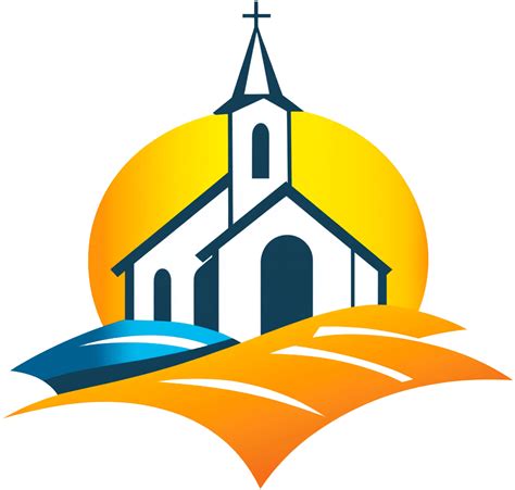 Illustration d'une église et de fidèles participant à un vote
