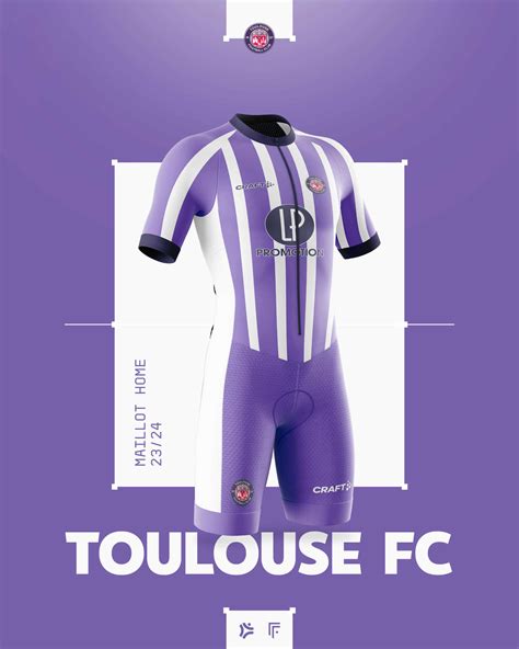 Illustration des maillots de cyclisme du Toulouse FC