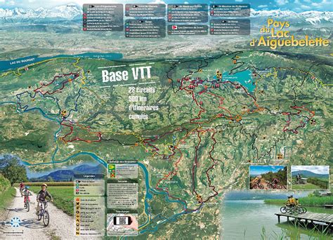 Carte générale des pistes VTT dans la région de Labenne