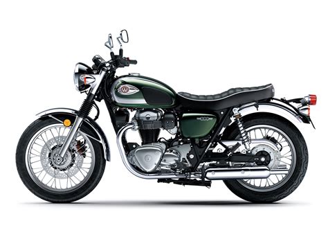 Photographie détaillée du moteur et des finitions de la Kawasaki W800