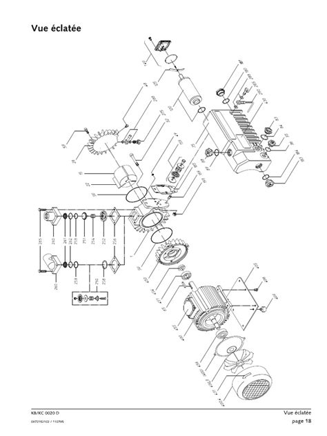 Schéma d'un ensemble moteur Fantic 303 démonté avec les différentes pièces identifiées.