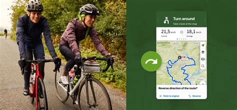 Illustration de l'application komoot avec des itinéraires cyclables