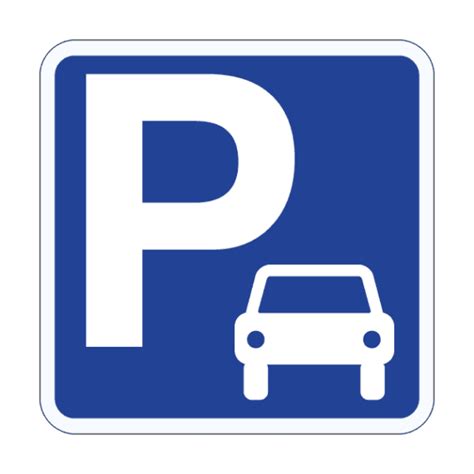 panneau de signalisation indiquant un parking public dans un village français