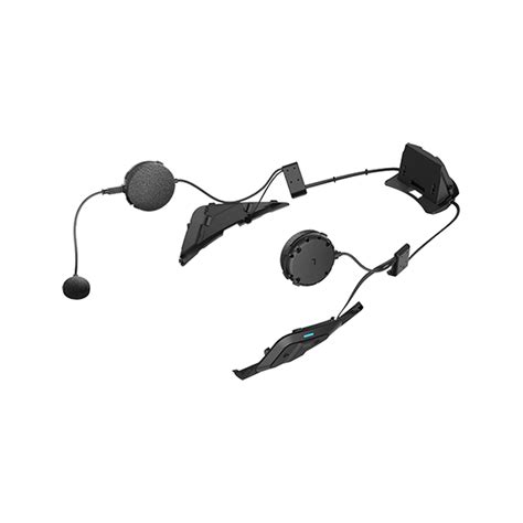 Schéma de connexion des intercoms Sena SRL 2 et du boîtier SM10 à une moto avec source audio